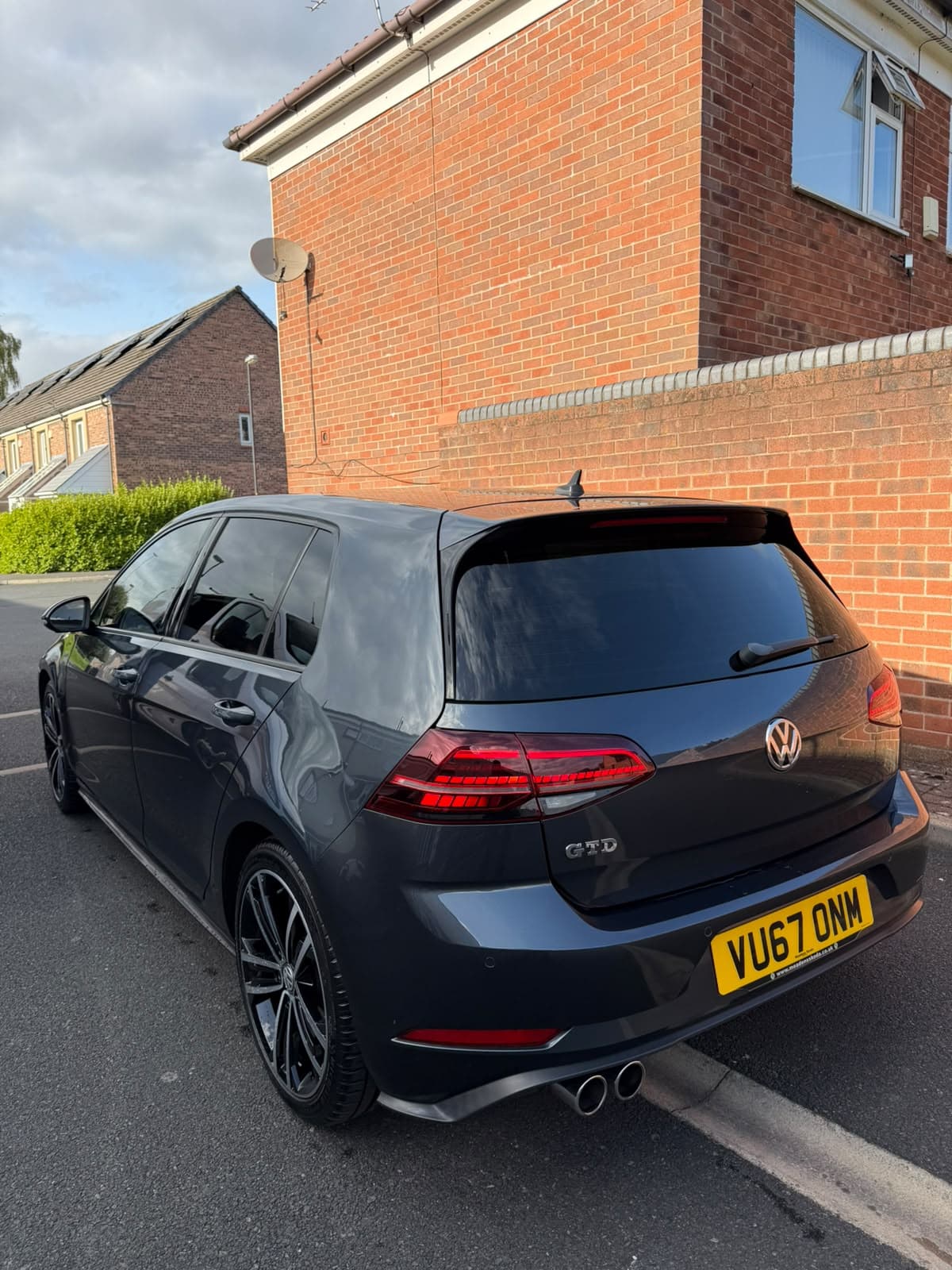 Grey Volkswagen Golf GTD freshly valeted